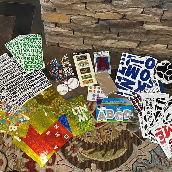 Other - Colorful Alphabet and miscellaneous Sticker Set